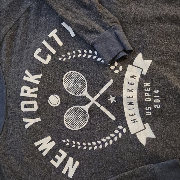 Women's blue grey Heineken US Open 2014 pullover sweater NWT - Picture 3 of 6